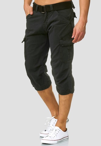 INDICODE JEANS Regular Shorts 'Nicolas' in Schwarz