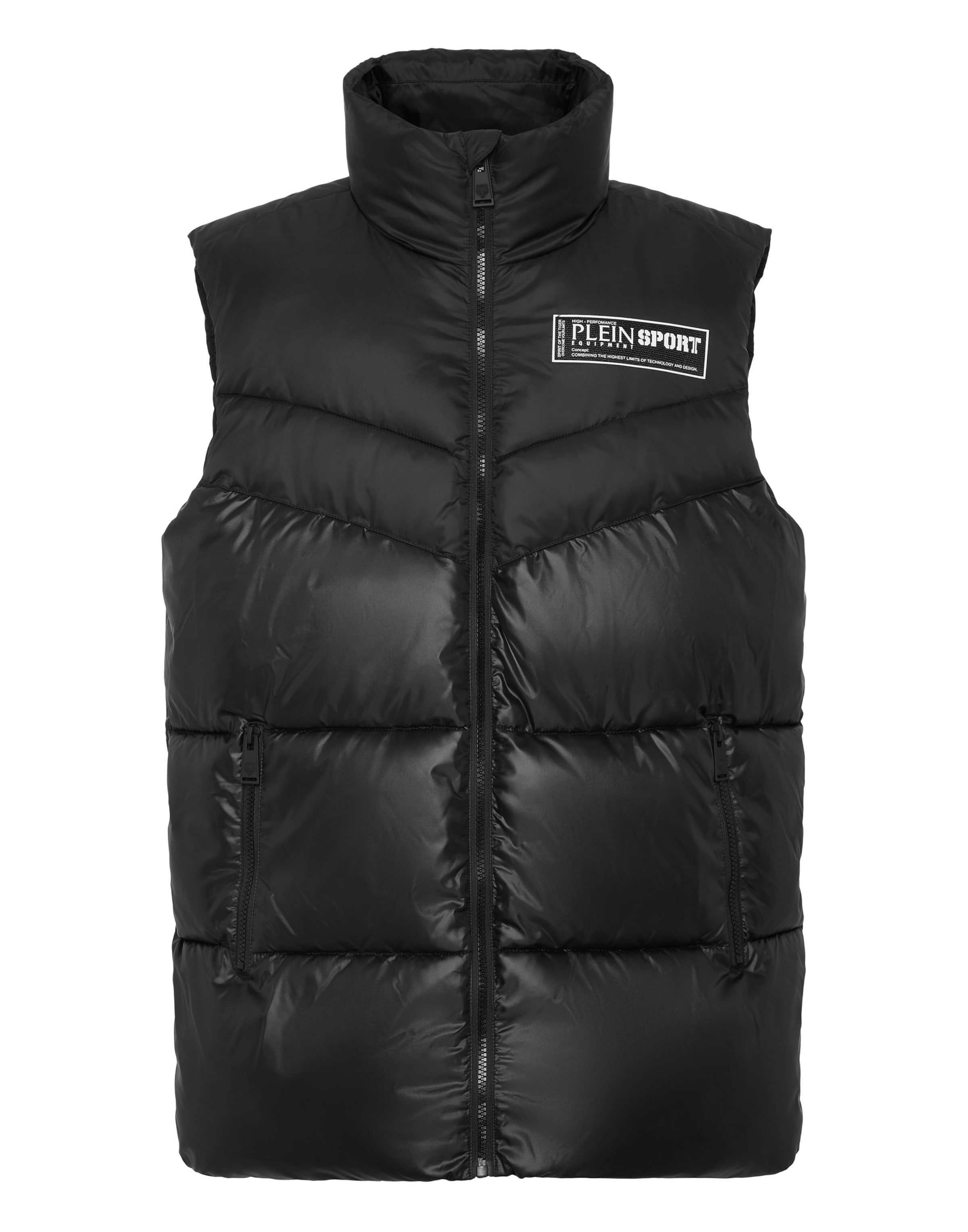 Plein Sport - Chaleco en negro: frente