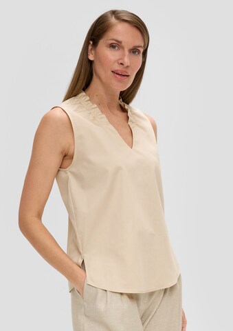 s.Oliver BLACK LABEL Blouse in Beige: voorkant