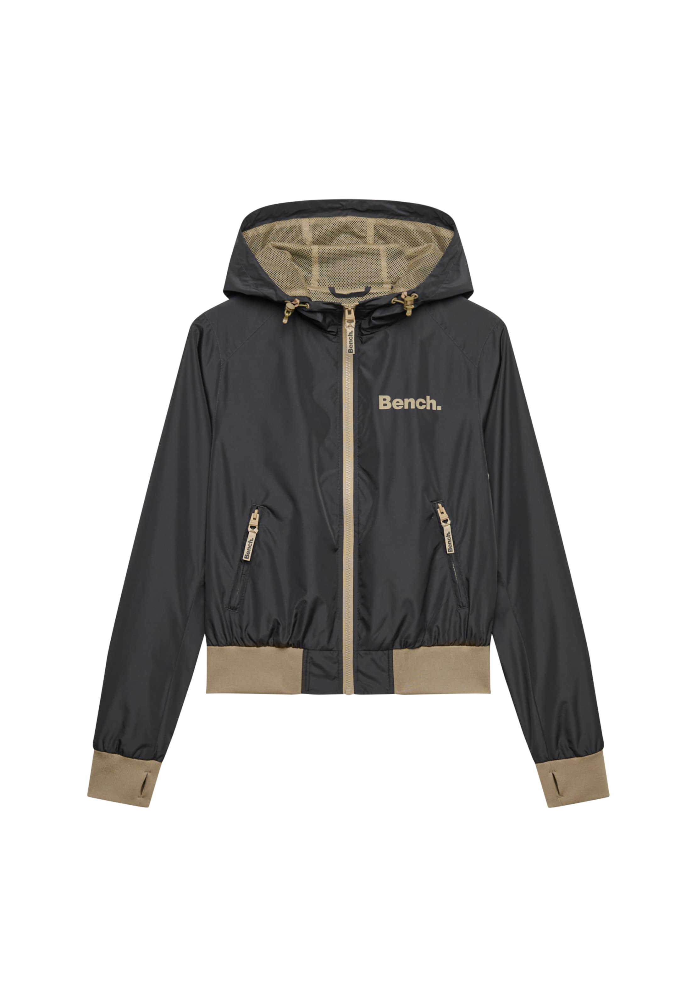 Superdry & Co Between-Season Jacket 'Bench X Superdry & Co' in XS in Taupe / Anthracite, Item view