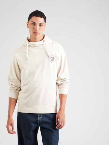 INDICODE JEANS Sweatshirt 'Silmore' in Beige: Vorderseite