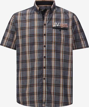 Jan Vanderstorm Comfort fit Button Up Shirt ' Zesar ' in Grey: front