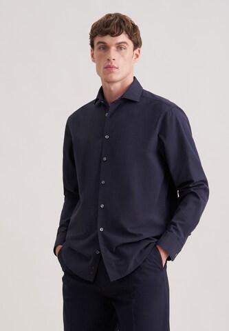 SEIDENSTICKER Regular fit Button Up Shirt in Blue: front