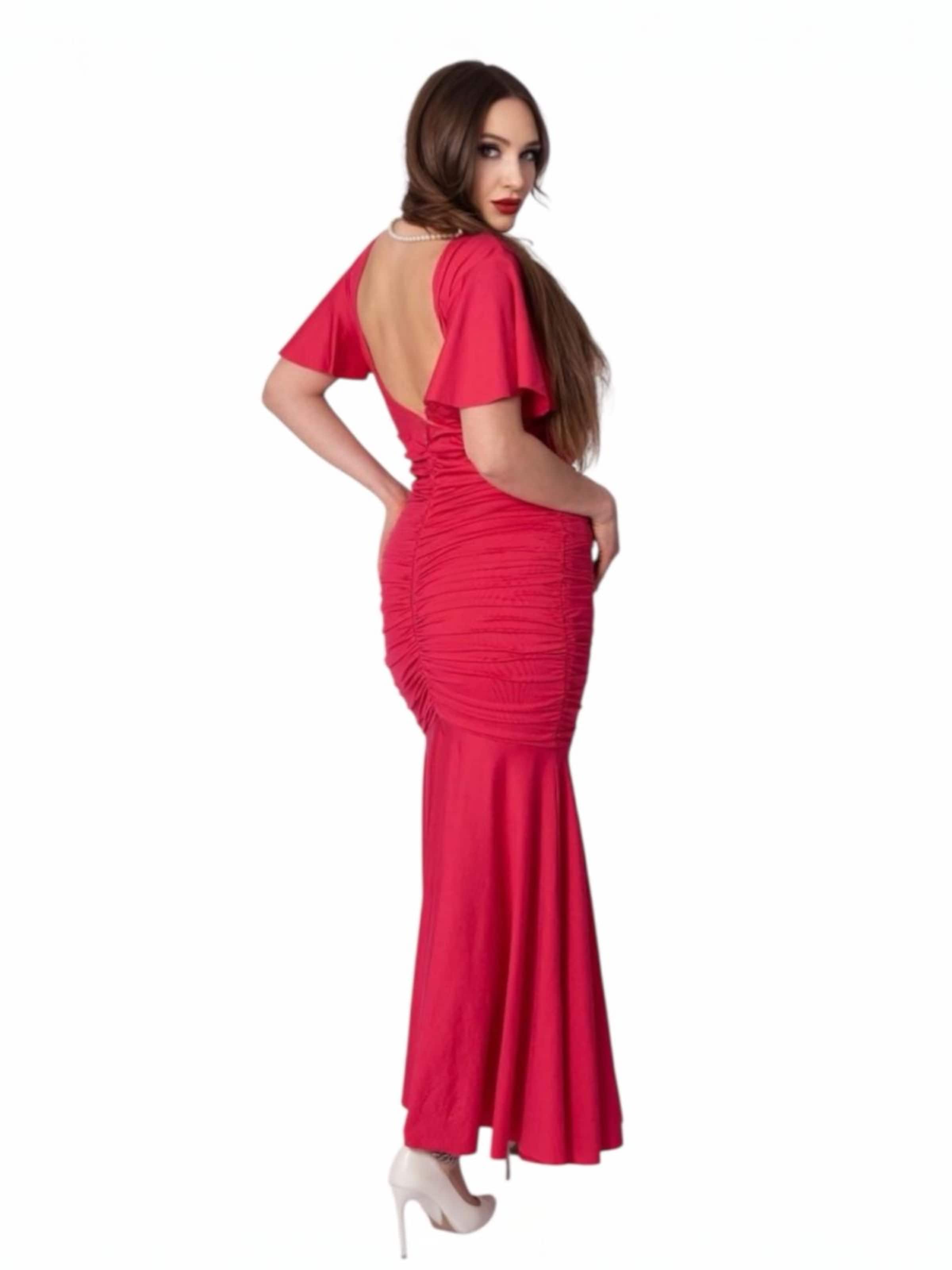 Elena Athanasiadou Cocktailjurk 'Dress Athenian Grace Raspberry' in Roze