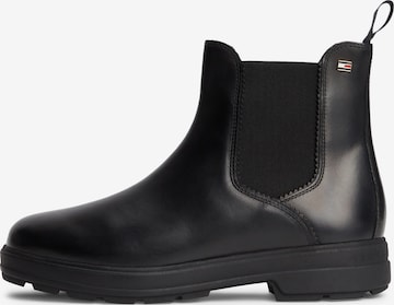 TOMMY HILFIGER Chelsea boty – černá: přední strana