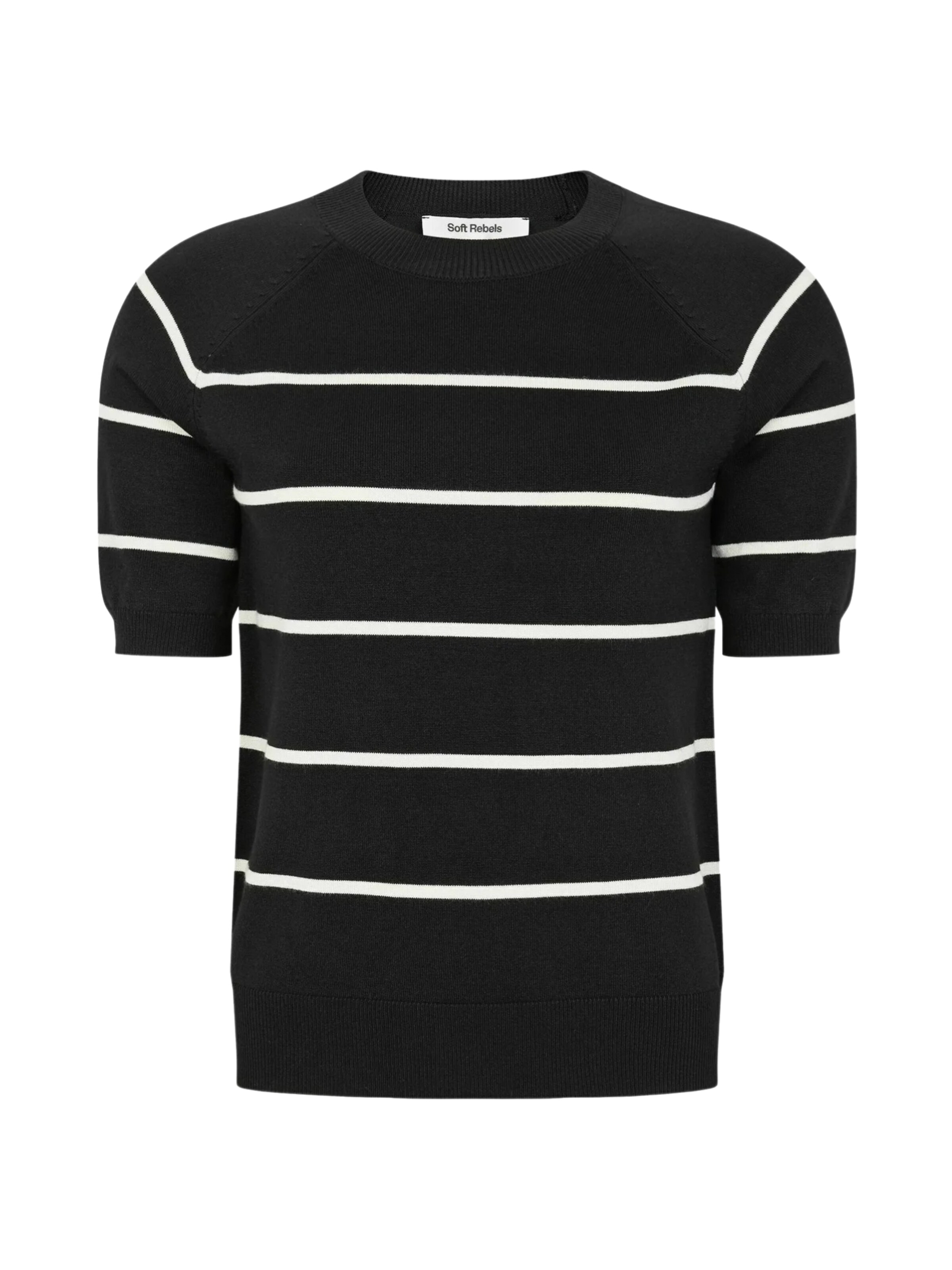 Pulover ' SRMarla ' de la Soft Rebels pe negru: față