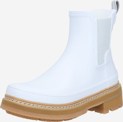 Hunter Gummi Chelsea Boots In Weiss About You