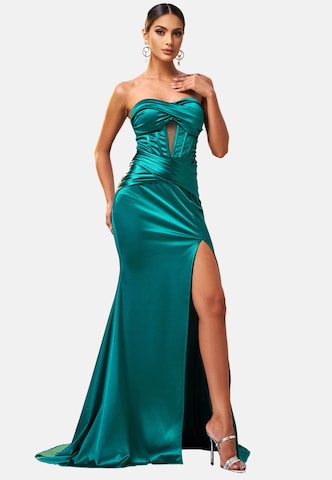 Moda Minx Abendkleid 'Daisy Long Slit Dress' in Grün