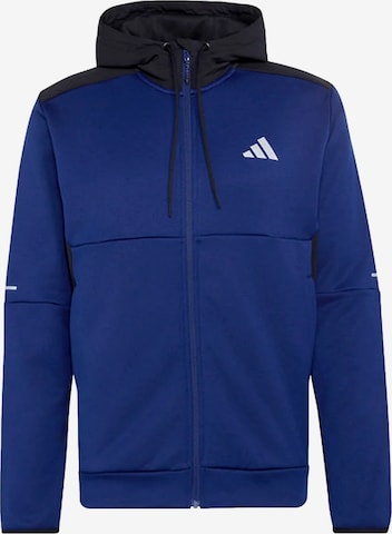Veste de survêtement ADIDAS PERFORMANCE en bleu : devant
