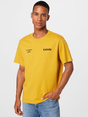 LEVI'S ® Shirt 'Relaxed Fit Tee' in Geel: voorkant