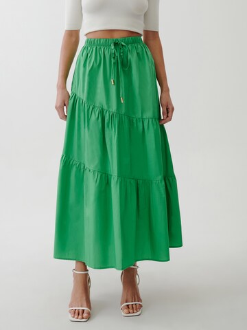 Tussah Skirt 'MEG' in Green: front