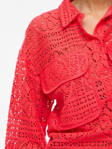 VILA Knit Cardigan 'VIMerinda' in Pink