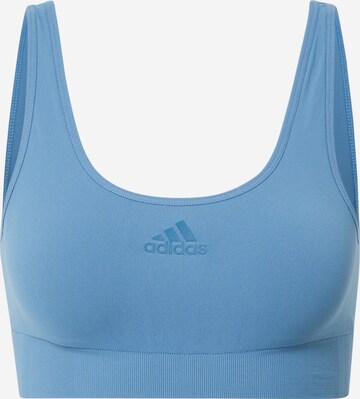 ADIDAS SPORTSWEAR Sports bra 'SCOOP LOUNGE' in Blue: front