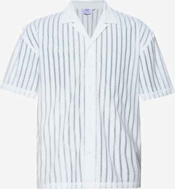 Campus Sutra Regularny krój Koszula 'Trace' w kolorze biały: przód