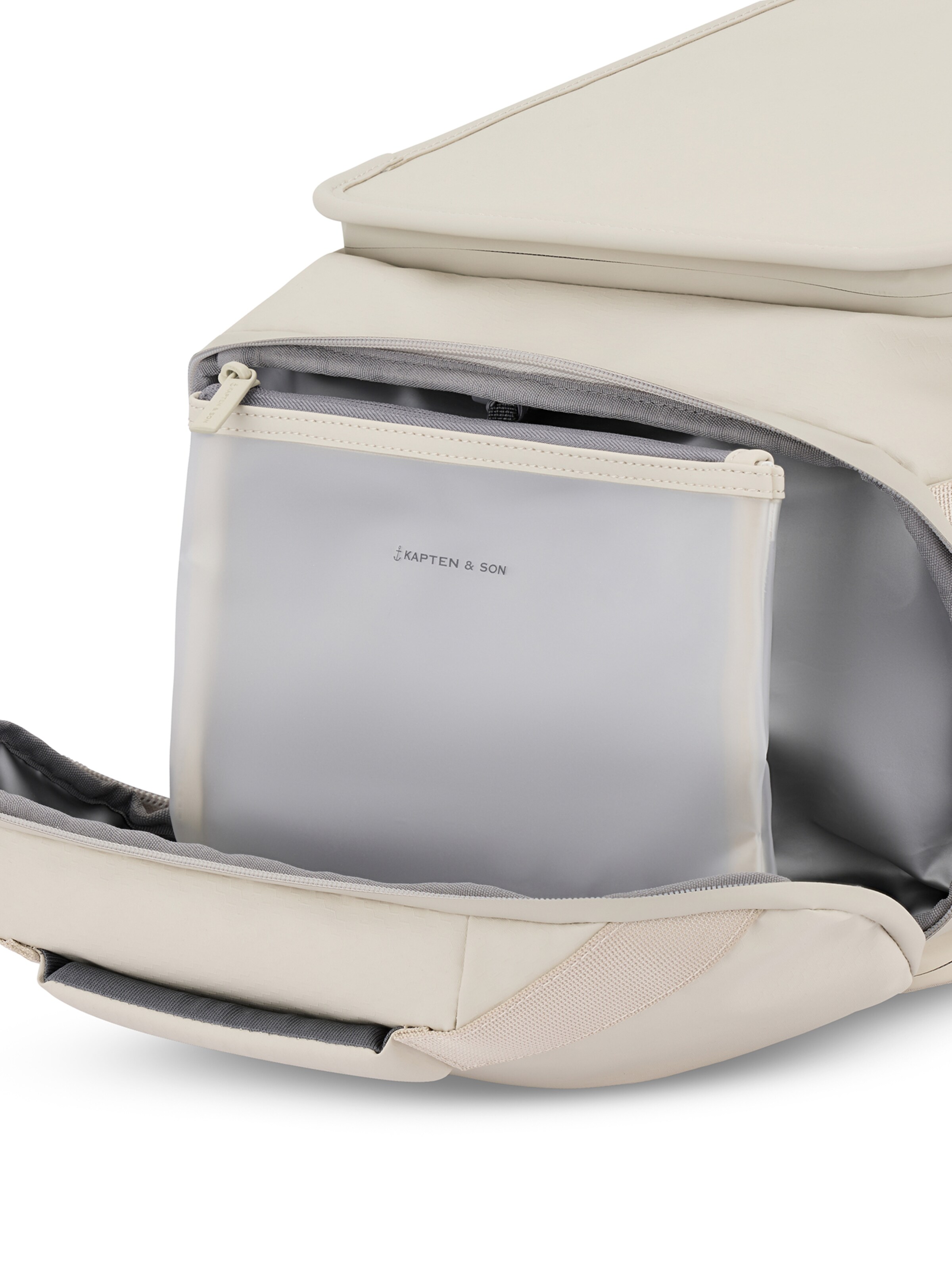 Kapten & Son Раница 'Lisbon Duffle Backpack Small' в бежово