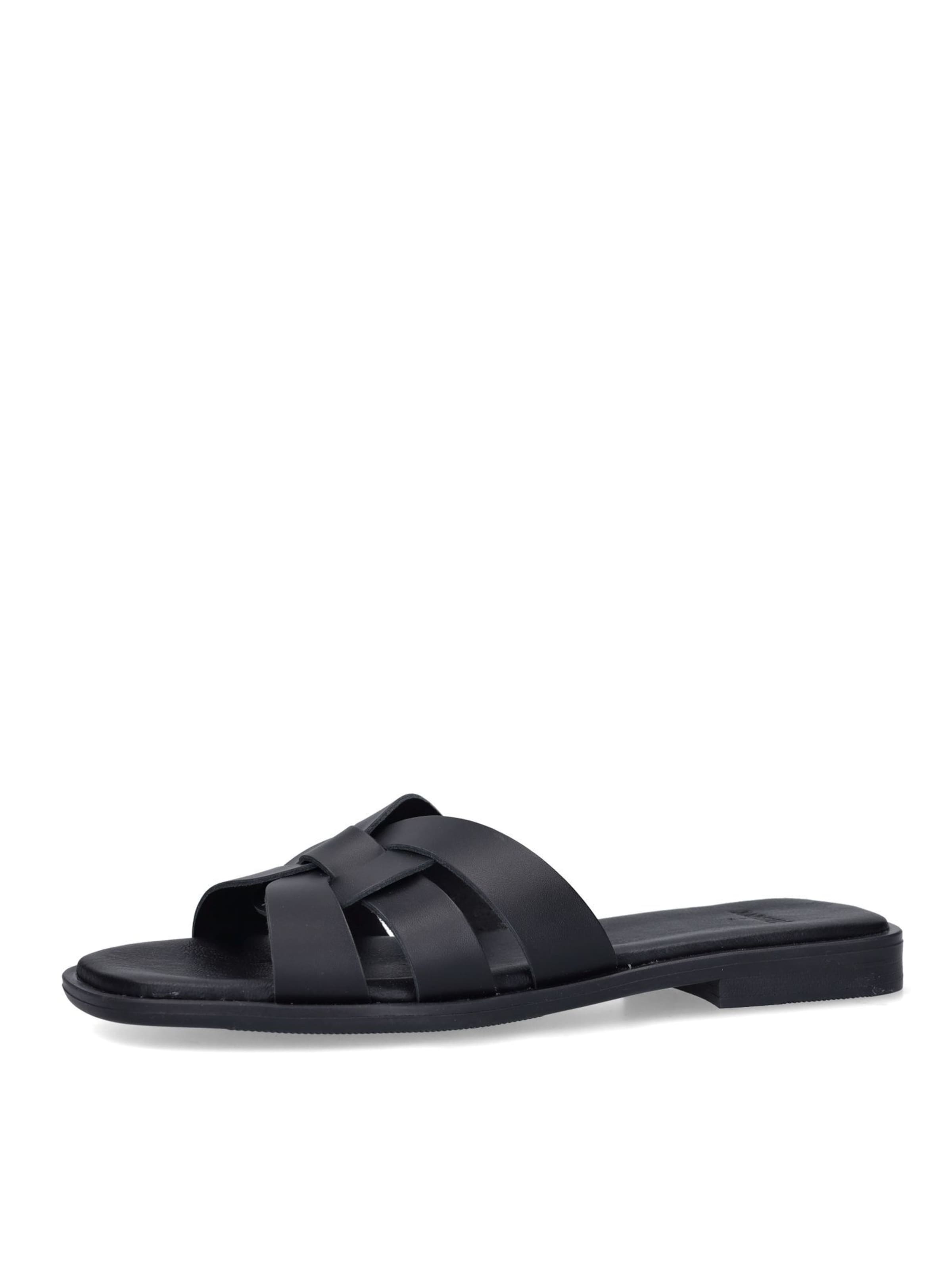 Mule MANFIELD en noir : devant