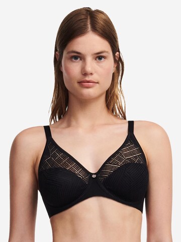 Chantelle T-shirt BH 'Easy Feel Emma' in Zwart