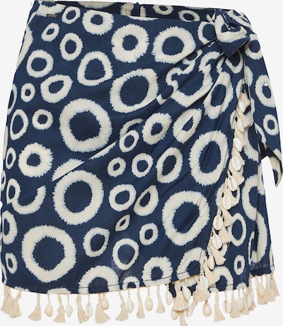 Funky Buddha Sukňa - béžová / krémová / modrá, Produkt