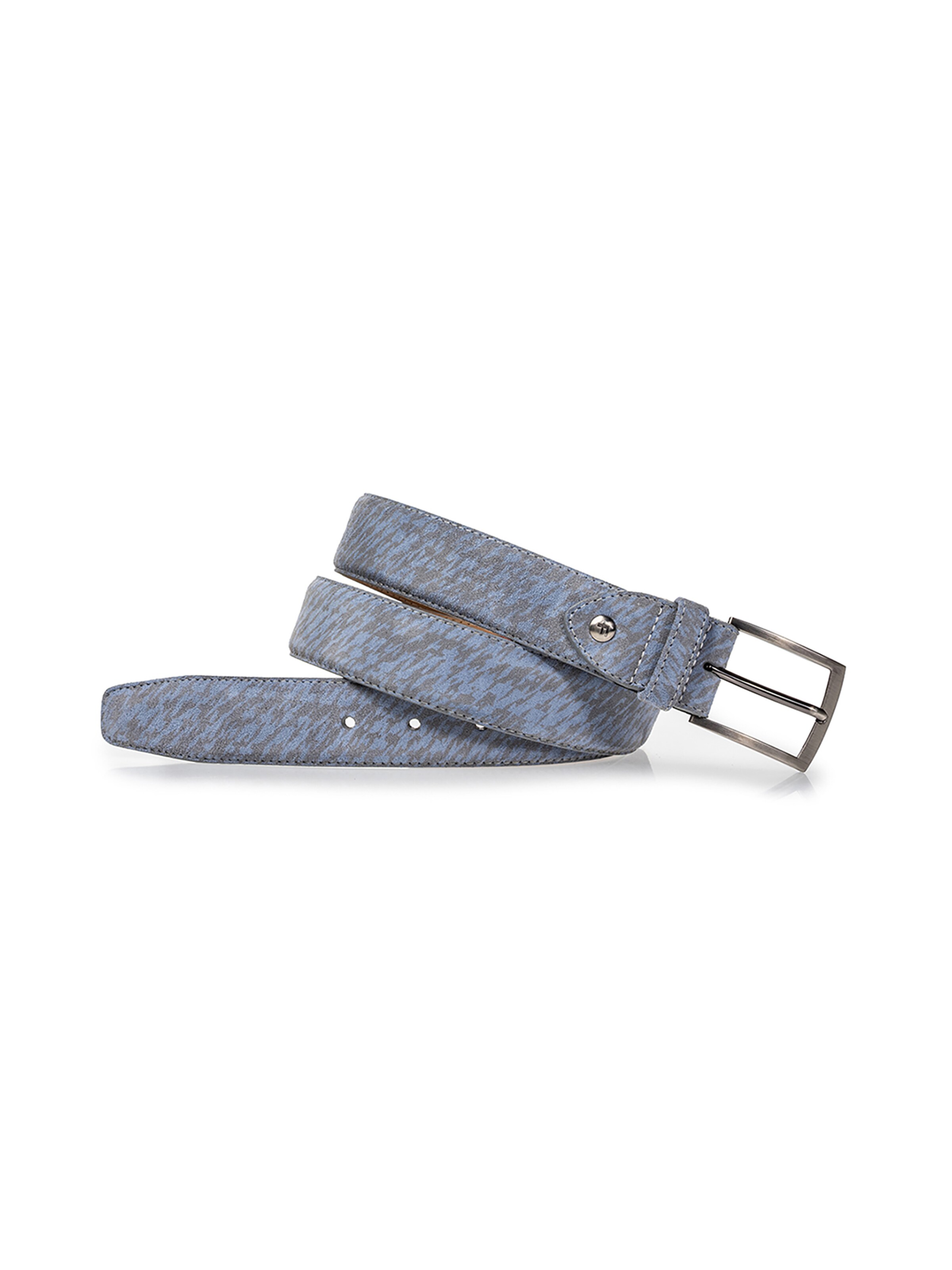 Floris van Bommel Riem 'DE BELTER 52' in Blauw: voorkant