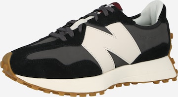 Sneaker bassa '327' di new balance in nero: frontale