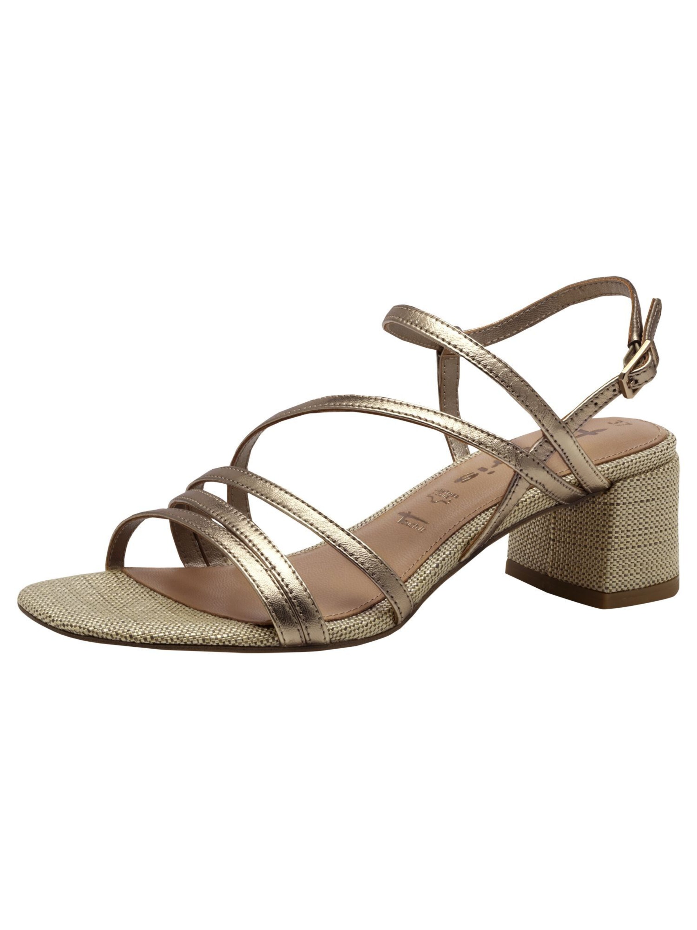 Tamaris Strap sandal in Gold: front