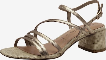 Tamaris Strap sandal in Gold: front
