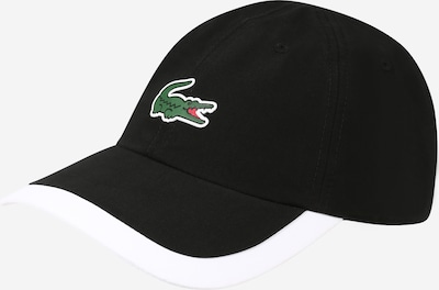 Lacoste Sport Спортна шапка в тъмнозелено / огнено червено / черно / бяло, Преглед на продукта