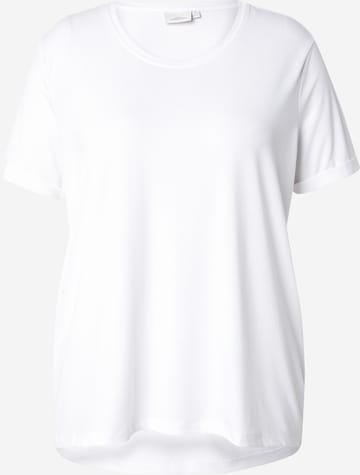T-shirt ONLY Carmakoma en blanc : devant