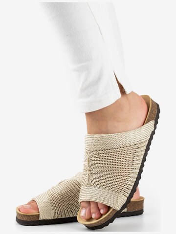 Arcopedico Slippers in Beige: front