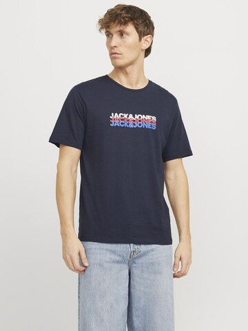 JACK & JONES Shirt 'JWHCyber' in Blue: front