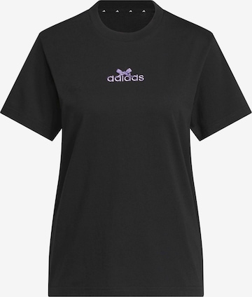 ADIDAS SPORTSWEAR Toiminnallinen paita 'LIN BOW' värissä musta: etupuoli