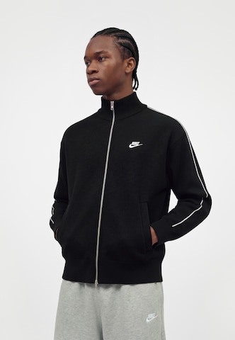 Nike Sportswear Tréning dzseki 'Club' - fekete: elől
