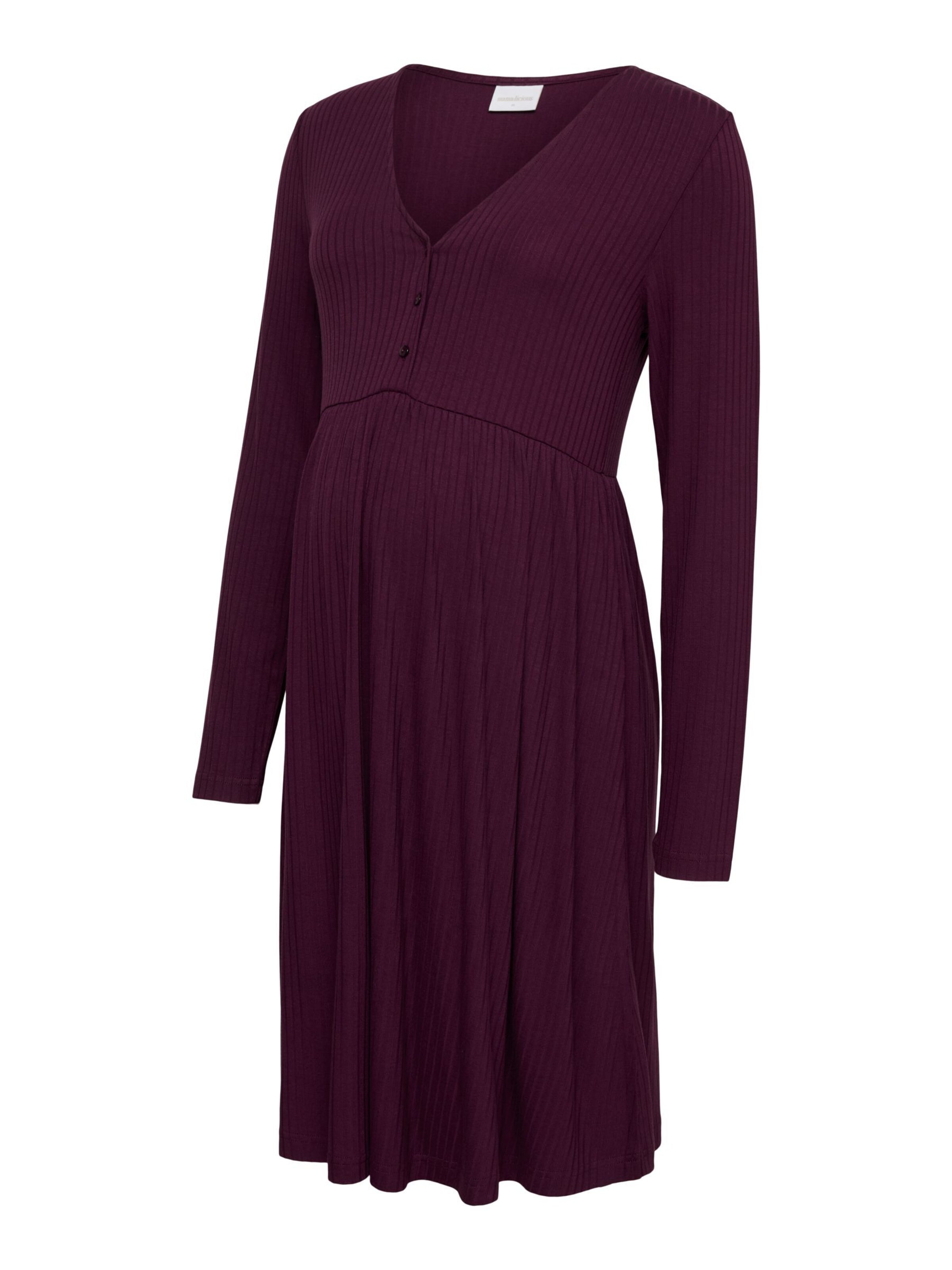 Robe MAMALICIOUS en rouge : devant
