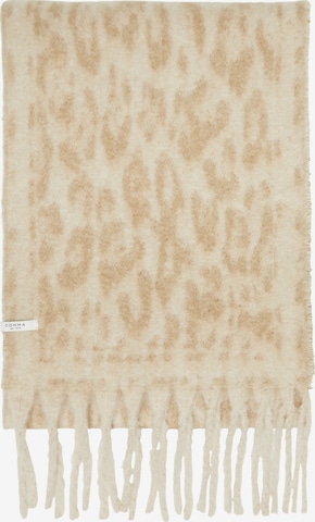 Écharpe COMMA en beige : devant