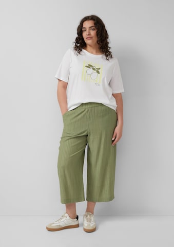 Wide Leg Pantalon s.Oliver en vert