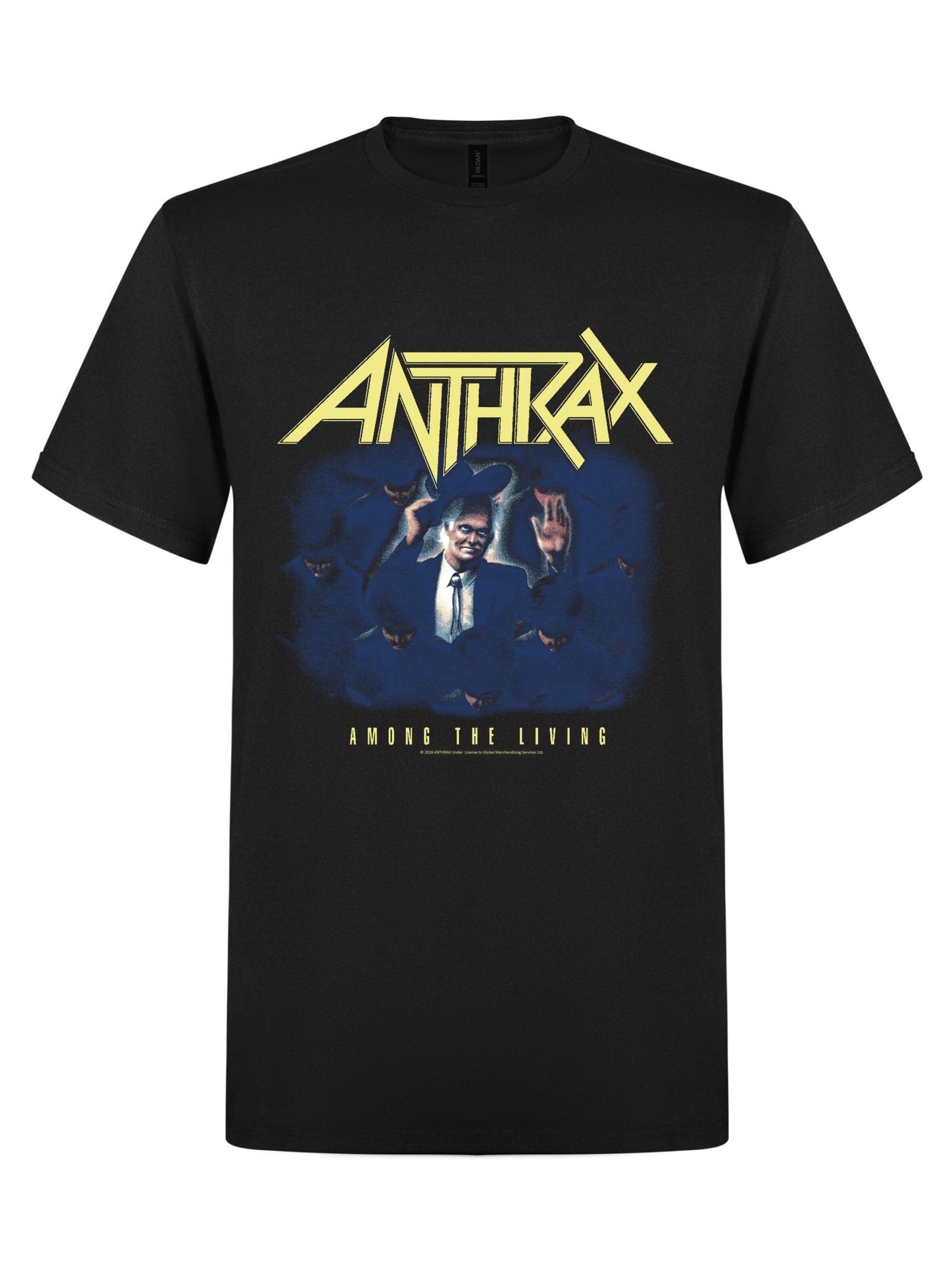 Rockshirts Shirt 'Anthrax Among the Living T-Shirt'‌‌‌ in Schwarz: Vorderseite