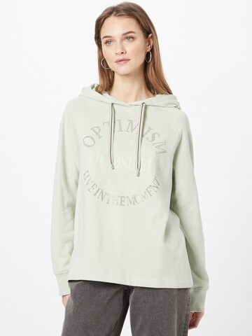 Cartoon Sweatshirt in Green: front