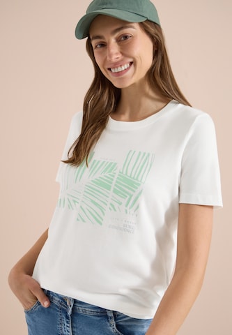 T-shirt CECIL en blanc : devant
