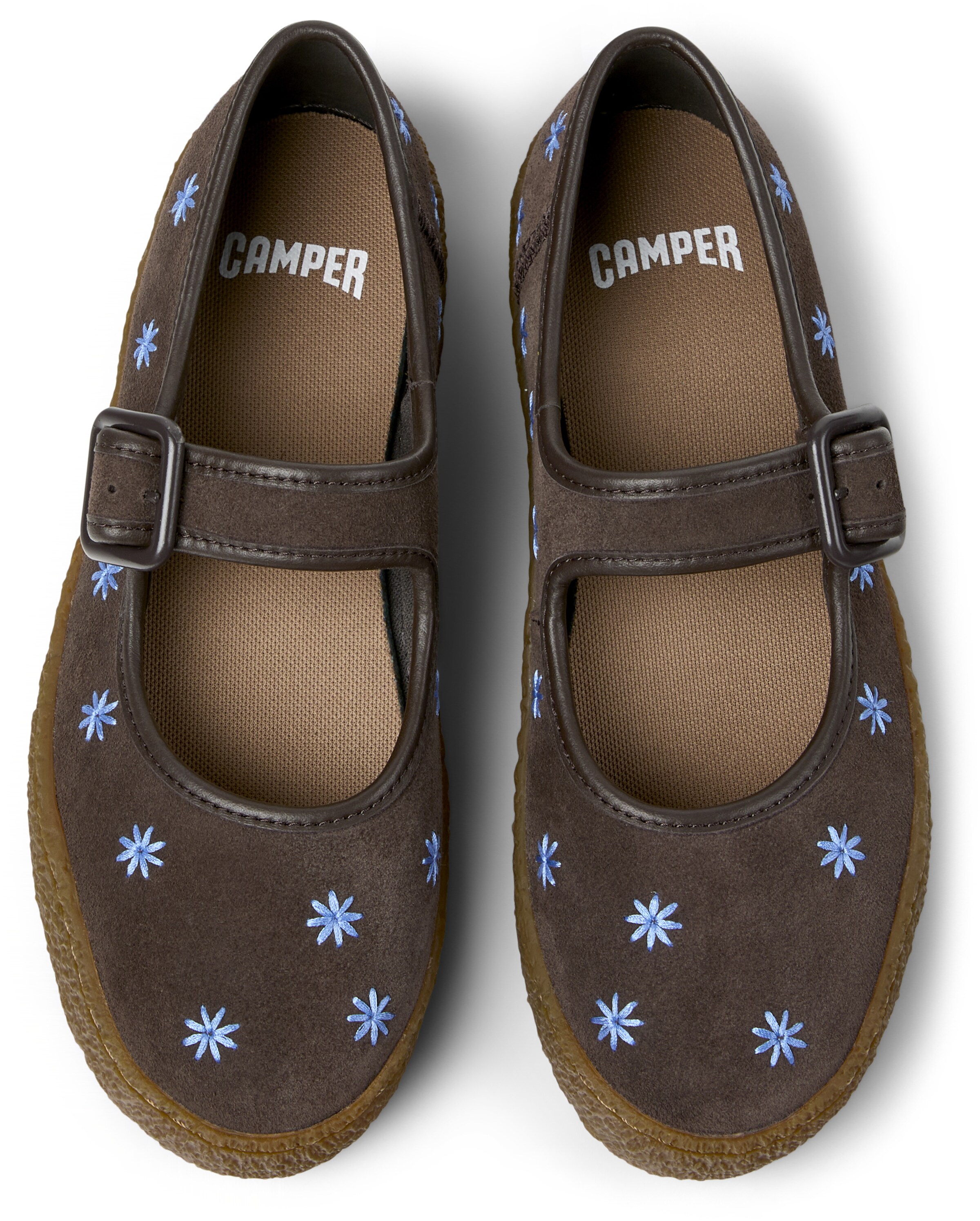 Ballerina con cinturino 'Peu Terreno' di CAMPER in blu