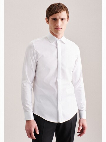 SEIDENSTICKER Slim fit Business Shirt 'Gala' in White: front