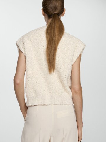 MANGO Strikvest 'Hepburn' i beige