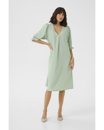 Kaffe - Vestido em verde: frente