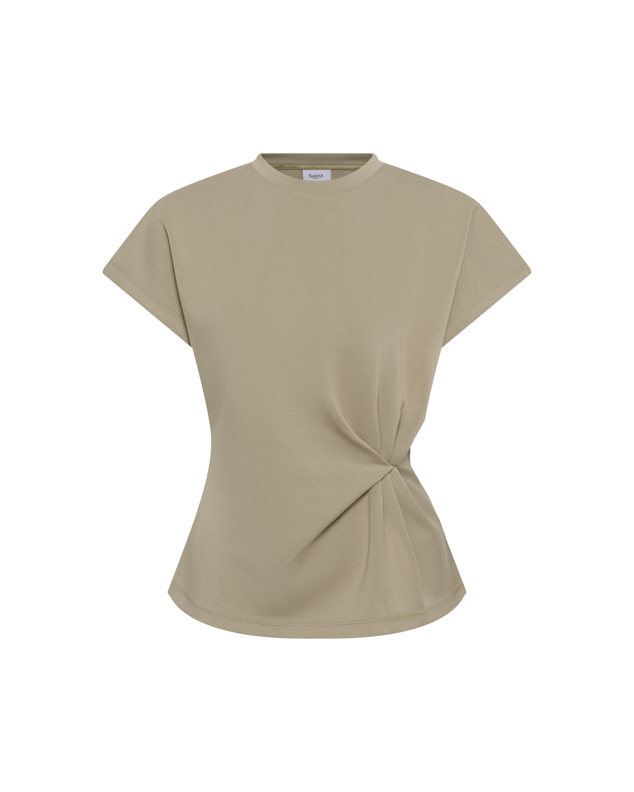 SAINT TROPEZ Bluse 'Theo' in Braun: Vorderseite