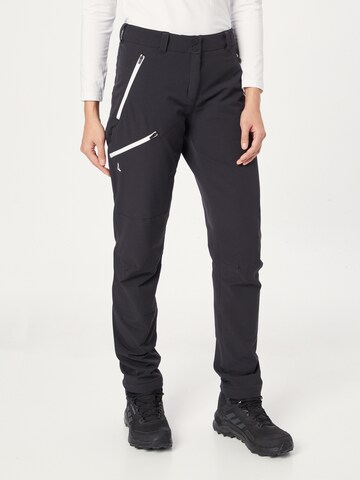 Regular Pantalon outdoor Schöffel en noir : devant