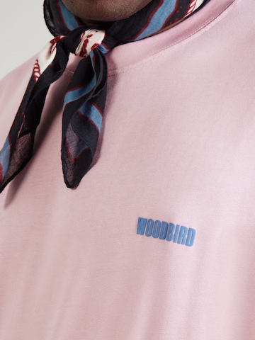 Woodbird Футболка 'Beam Curbi' в Ярко-розовый