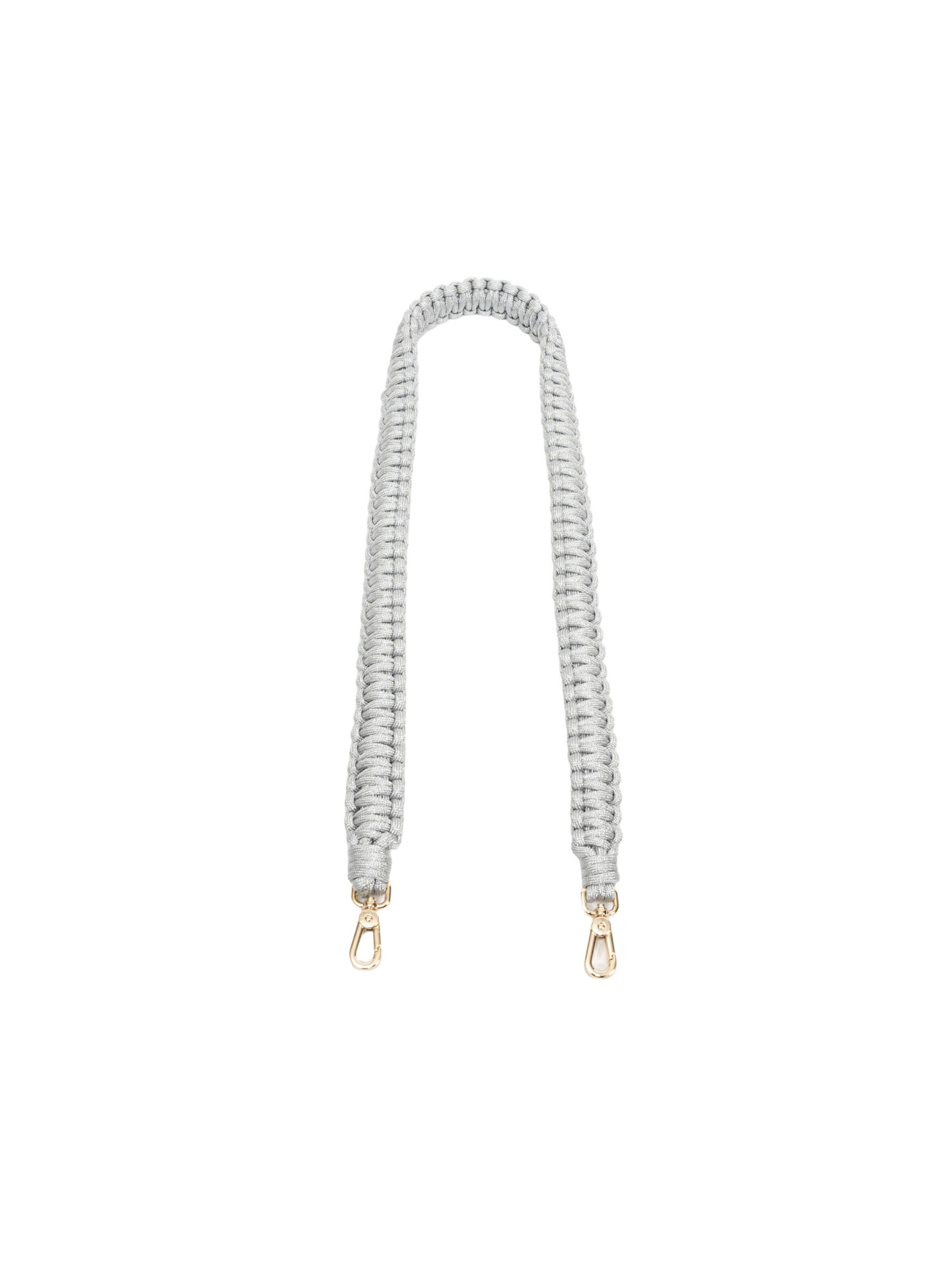 Clio Bag accessories '95CM KALEIDOSCOPE NON ADJUSTABLE STRAP NYLON METALLIC' in Silver: front
