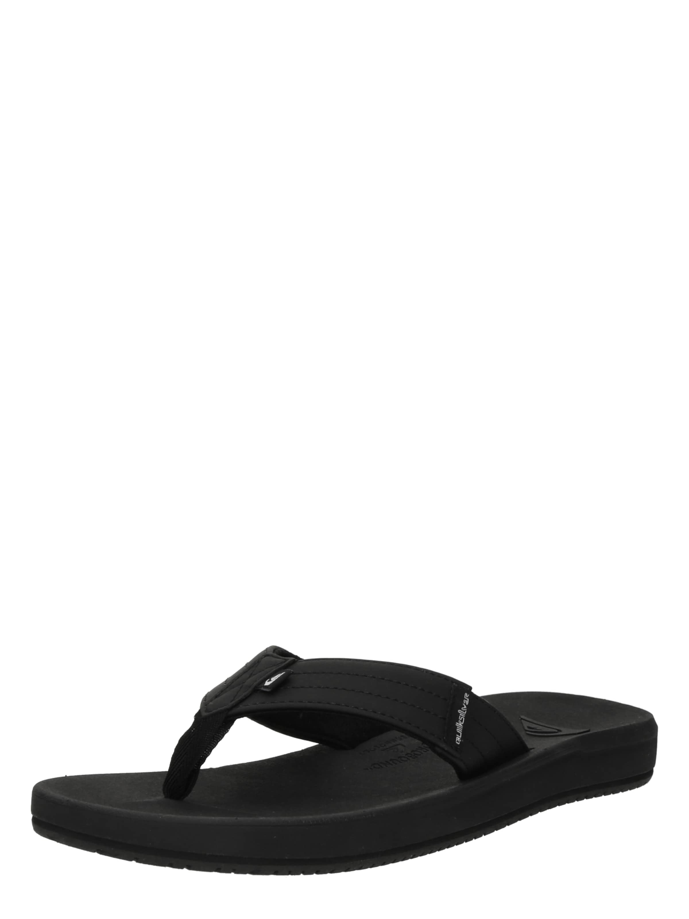 Flip-flops 'Rivi' de la QUIKSILVER pe negru: față