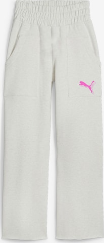 PUMA Regular Workout Pants 'Game Love Heartbreak' in Grey: front