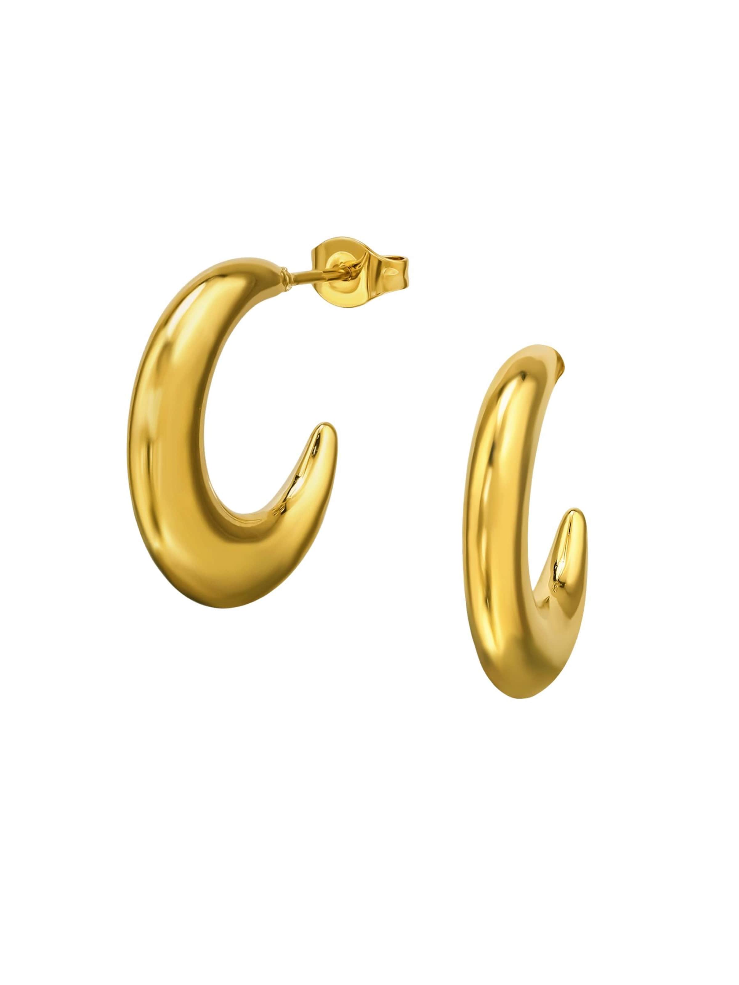 Maxte Ohrringe‌‌‌ in Gold: Vorderseite