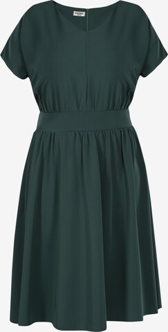 Robe de cocktail 'ANICETA' Karko en vert : devant